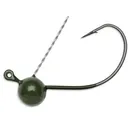 VMC Wacky Weedless Jig 1/8 Green Pumpkin 4pk - Vmc-Weights