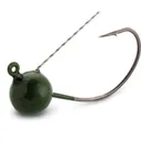 VMC Wacky Weedless Jig 3/16 Green Pumpkin 4pk - Vmc-Weights
