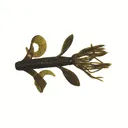 Yamamoto Kreature 4'' Green Pump w/Grn & Purp 7pk - Gary-Yamamoto-Lures