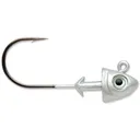 VMC Flat Shad Jighead 1/8 oz Metallic White 4/ct - Vmc-Weights