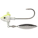 Strike King TG Spin Head 1/2 Chartreuse White - Strike-King-Lures