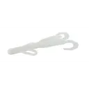 Zoom Brush Hog 6'' White 8pk - Zoom-Baits