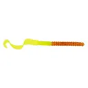 Berkley PB Power Worm 7'' Pumpkin Chartreuse 13pk - Berkley-Baits