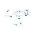 Jethros Baits Glass Rattle 4mm Clear w/SS Balls 12pk - Jethros-Baits