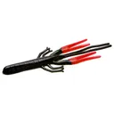 Zoom Big Critter Craw 5'' Black Red Glit/Red 10pk - Zoom-Baits
