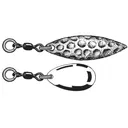 Owner Flashy Accent Willow Leaf Silver Small 4pk - Owner-Hooks
