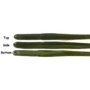 Roboworm Straight Fat 4.5'' Green Neon Pumpkin 8pk - Roboworm-Baits