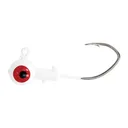 Eagle Claw Ball Head Jig Head w/Pro-V Hook 1/8 oz White - Eagle-Claw