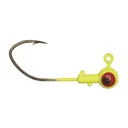 Eagle Claw Ball Head Jig Head w/Pro-V Hook 1/8 oz Chartreuse - Eagle-Claw