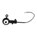 Eagle Claw Ball Head Jig Head w/Pro-V Hook 1/8 oz Black - Eagle-Claw