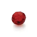 EA Lazer Faceted Glass Beads 10mm Red - Ea-Products