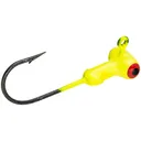 Mr Crappie Sausage Head Jig Head 1/16 oz Chartreuse 6/ct - Mr-Crappie-Baits
