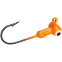 Mr Crappie Sausage Head Jig Head 1/16 oz Fluorescent Orange 6/ct - Mr-Crappie-Baits