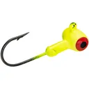 Mr Crappie Sausage Head Jig Head 1/8 oz Chartreuse 6/ct - Mr-Crappie-Baits