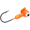 Mr Crappie Sausage Head Jig Head 1/8 oz Fluorescent Orange 6/ct - Mr-Crappie-Baits