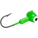 Mr Crappie Sausage Head Jig Head 1/8 oz Limetreuse Orange 6/ct - Mr-Crappie-Baits