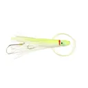 P-Line Rigged Squid Skirt 4.5'' White Yellow Green Glo - P-Line