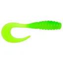 Yum Ribbontail Grub 3'' Lemon Chart 15pk - Yum-Baits