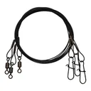 EA Steel Leader 45lb 18'' Black 3pk - Ea-Products
