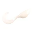 Mr Crappie Shadpole Curlytai White 15pk - Mr-Crappie-Baits