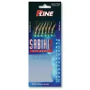 P-Line Sabiki w/Mylar Fluoro #12 w/red hook - P-Line
