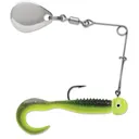 VMC Curl Tail Spinnerbait 1/16oz Black Chartreuse Glow - Natchez Shooting & Outdoors