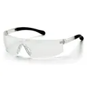 Pyramex Provoq Safety Glasses Black with Clear Lens - Pyramex-Safety