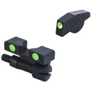 Meprolight Tru-Dot Self Illuminated Adjustable Pistol Sight Green Front Green Rear - Meprolight