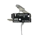 TriggerTech AR15 Single-Stage Competitive Flat Trigger Silver - Triggertech