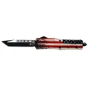 Templar Knife Large Knife 3-1/2" Tanto Blade Wood US Flag - Templar-Knife