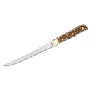 Schrade Uncle Henry Next Gen 167UH Stagalong Fixed Knife 7-1/2" Fillet Blade Brown - Schrade