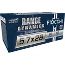 Fiocchi Range Dynamics Subsonic Handgun Ammunition 5.7x28 FN 62gr FMJ 1050 fps 50/ct - Fiocchi