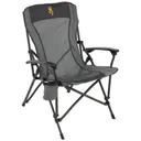 Browning Fireside Gold Buckmark Chair Charcoal/Grey - Browning