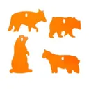 Impact Steel 4-Pack Animal Targets Rimfire - Champion Target