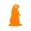 Champion Impact Steel Hanging Animal Targets 1/4" Prairie Dog Orange - Champion
