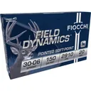Fiocchi Field Dynamics Rifle Ammunition .30-06 Sprg 150 gr PSP 2910 fps 20/ct - Fiocchi