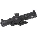 Truglo Tru-Brite 30 SeriesTactical Rifle Scope 1-6x24mm 30mm SFP IR Power Ring Duplex Mil-Dot Illum Black - Truglo