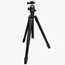 Athlon Midas AL28 Aluminum Tripod 17" - 65" Black with Soft Sided Carrying Case - Athlon-Optics