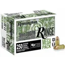 Remington Range Handgun Ammunition 9mm Luger 115 gr. FMJ 1145 fps 250/ct - Remington