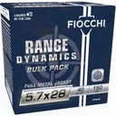 Fiocchi Range Dynamics Handgun Ammunition 5.7x28 FN 40gr FMJ 1700 fps 150/ct - Fiocchi Ammo