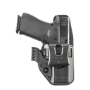 Fobus Handgun Holster OWB Paddle IWB Clip Wing & Sweatguard Appendix for Glock 43/43x/43x MOS with SAS Black Ambi - Fobus