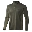 Huk Coldfront 1/4 Zip Long Sleeve Shirt Heather Moss S - Huk