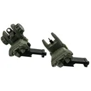 TacFire AR-15 45 Degree/Low Profile Pop Up Sights OD Geen Polymer - Tacfire