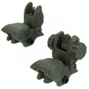 TacFire AR-15 45 Same Plane/Low Profile Pop Up Sights OD Green - Tacfire