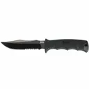 SOG SEAL Pup Elite Knife 4.85" Partially Serrated Blade Black with Nylon Sheath - SOG Knives