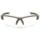 Pyramex Venture Gear Semtex 2.0 Shooting Glasses Tan Frame with Clear Anti-Fog Lens - Pyramex-Safety