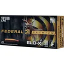 Federal Premium ELD-X Rifle Ammunition .243 Win 90gr HP 3100 fps 20/ct - Federal