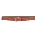 DeSantis Fancy Stitch Lined Belt 1.5" Tan Size 42 - Desantis