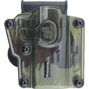 Bulldog Max Multi-Fit Polymer Holster w/ Paddle-Transparent Green RH - Bulldog Cases