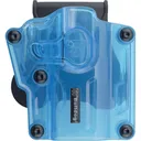 Bulldog Max Multi-Fit Polymer Holster w/ Paddle-Transparent Blue RH - Bulldog Cases